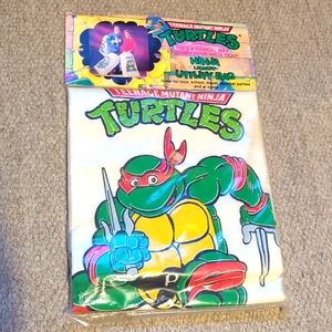 VINTAGE 1989 TEENAGE MUTANT NINJA TURTLE Laundry/Utility Cloth Bag 19" x 27" NWT